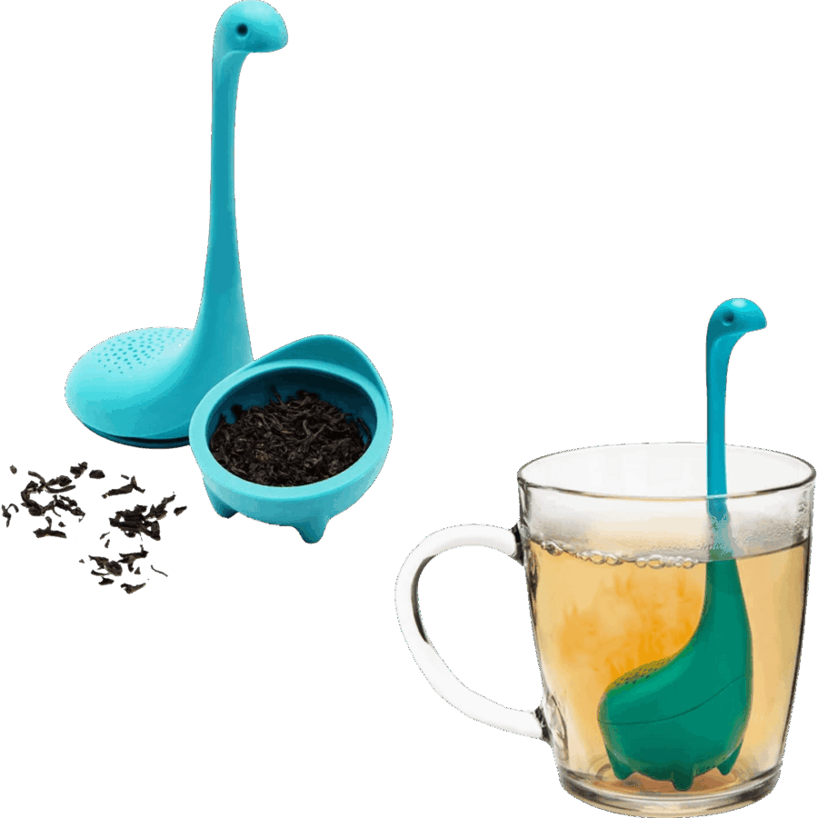 2 langhalset dino te infuser
