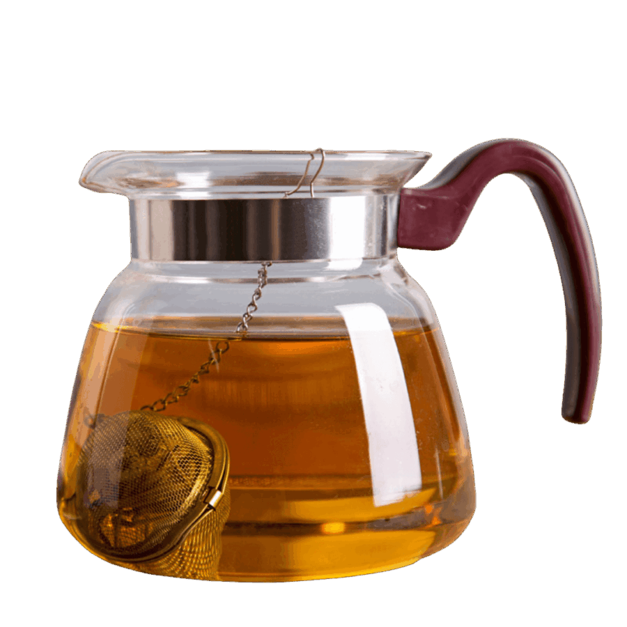 Te infuser i en tekande med te
