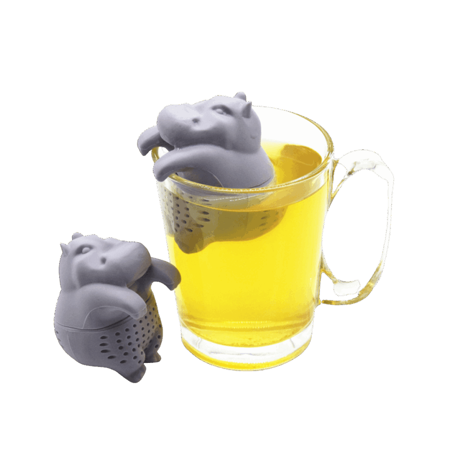 Te infuser / te si flodhest i silicone fra Njordisk