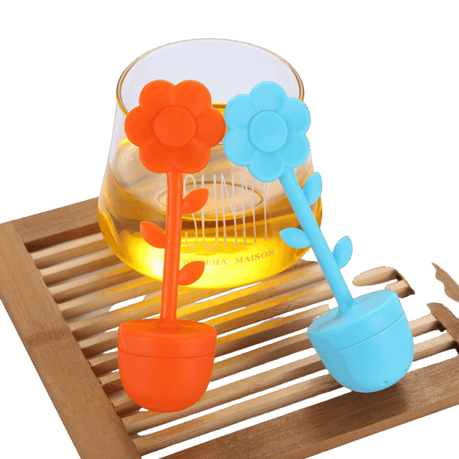 Blomster te infuser ved en kop te