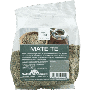 Denne koffeinholdige urtete er et godt alternativ til kaffe. Mate te har en krydret urtesmag med en let og elegant bitter undertone.