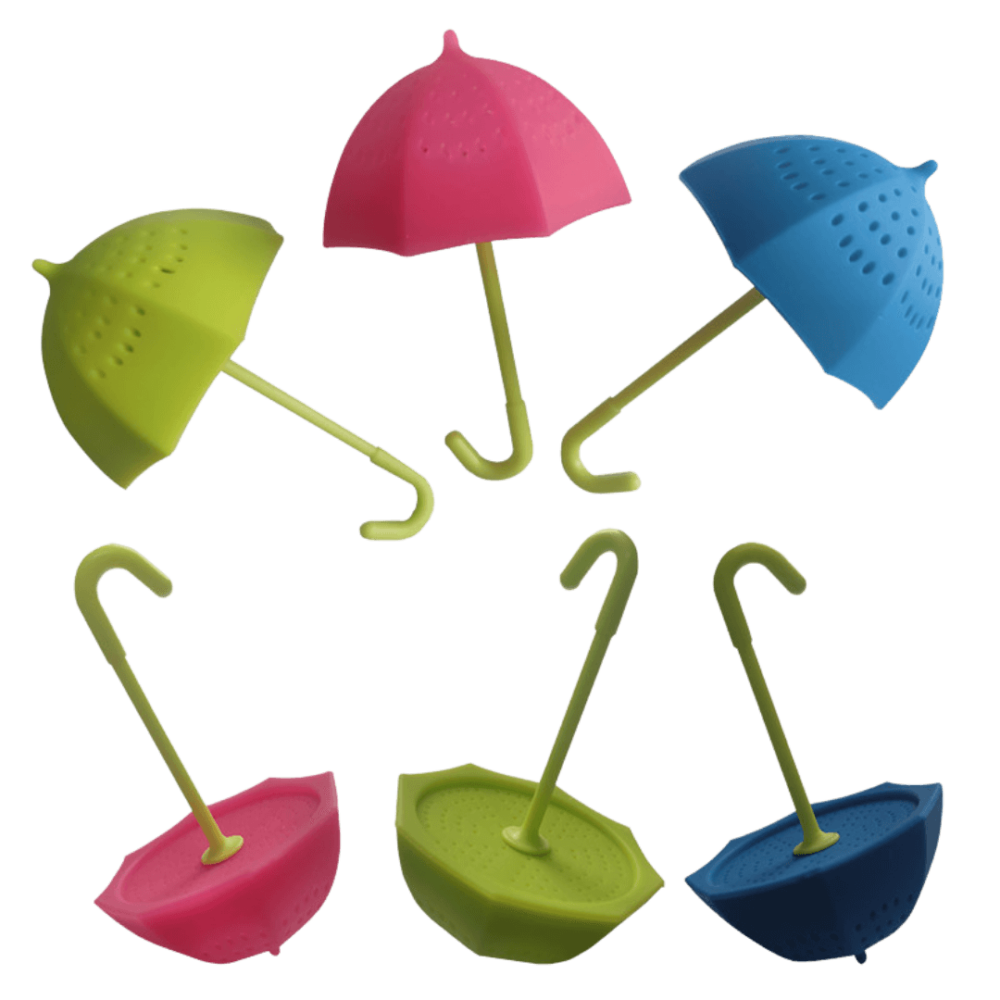 Parasol te infuser i mange forskellige farver