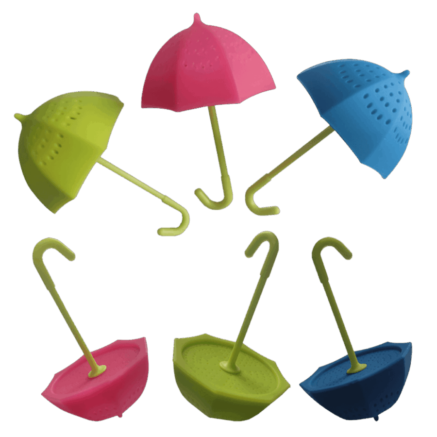 Parasol te infuser i mange forskellige farver