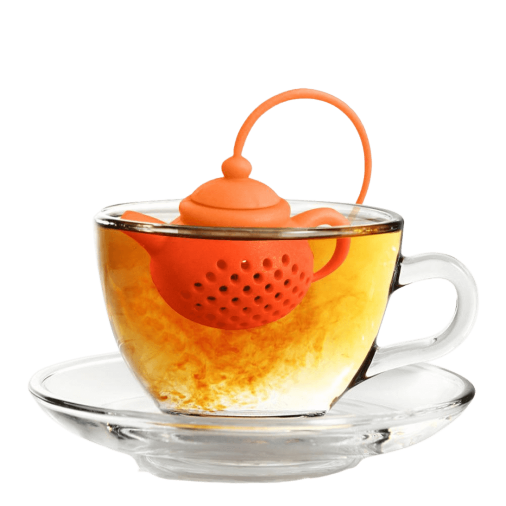 Tekande tesi i en kop varm te fra Njordisk