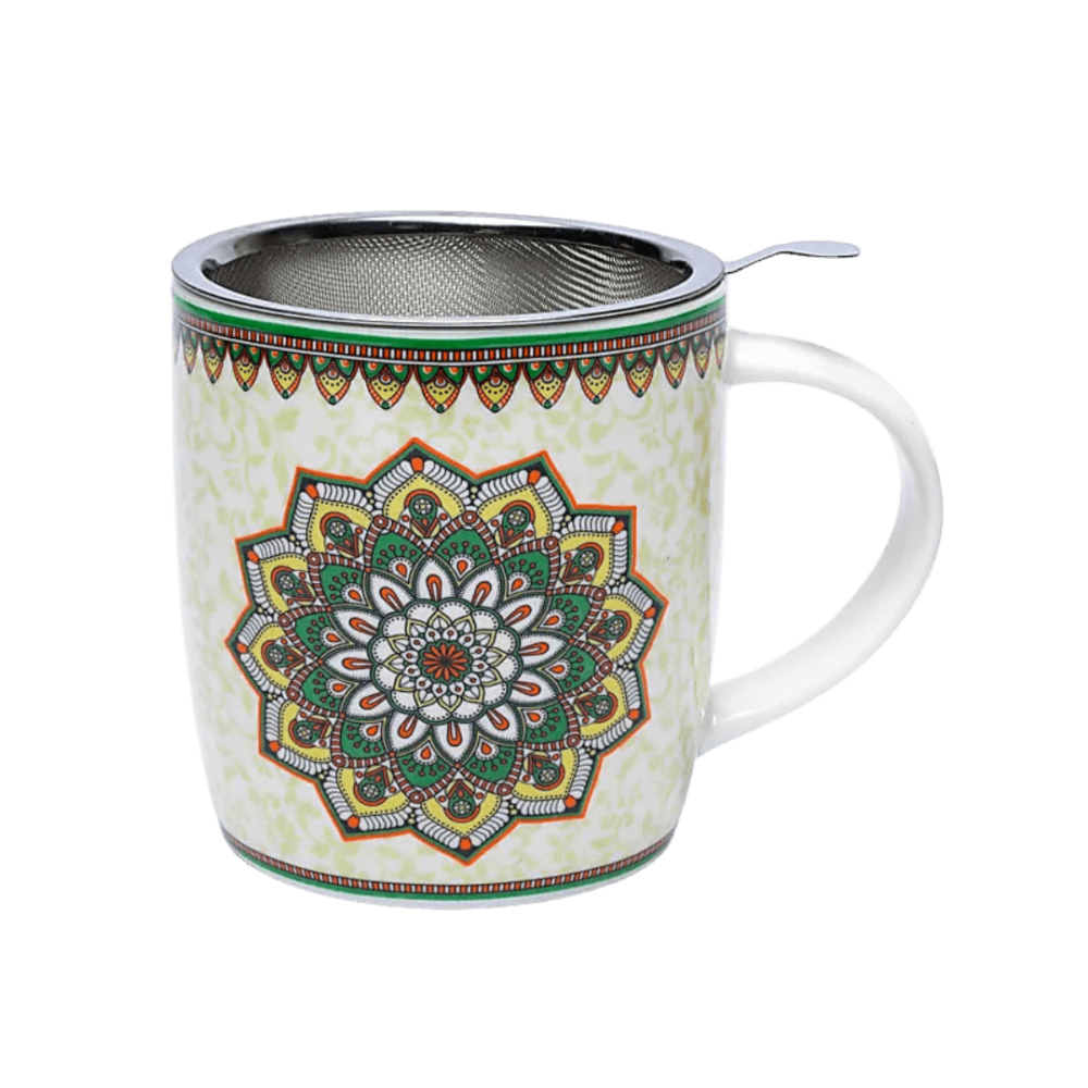 Te Krus med Grøn Mandala