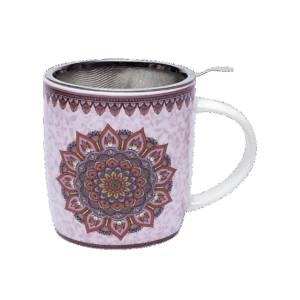 Te krus med Lilla Mandala mønster
