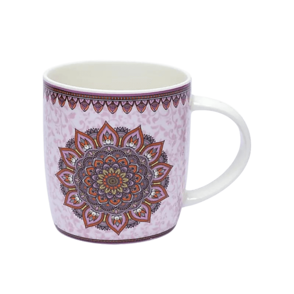Te krus med Lilla Mandala mønster