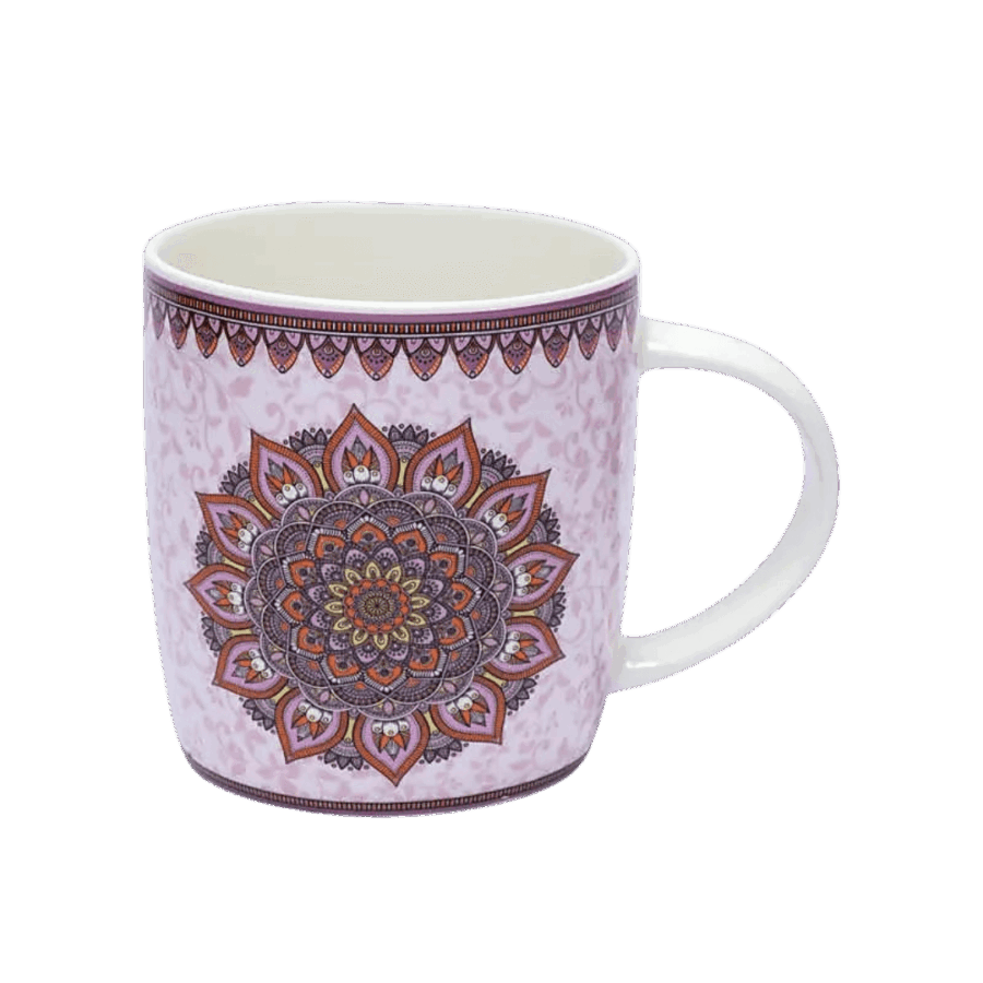 Te krus med Lilla Mandala mønster