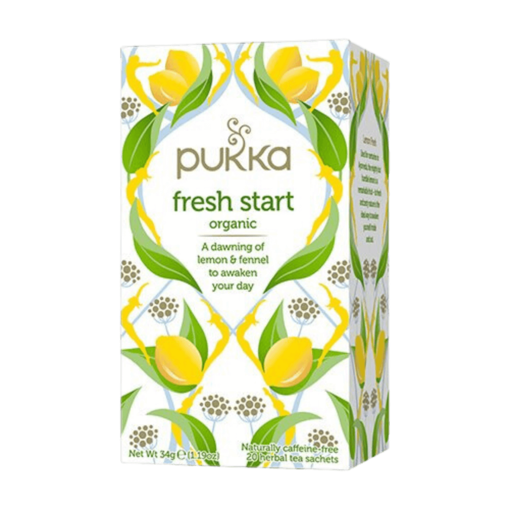 Økologisk Fresh Start te fra Pukka i en pakke med 20 breve