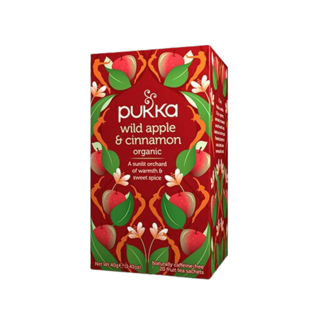 Økologisk Wild Apple te fra Pukka i en pakke med 20 breve