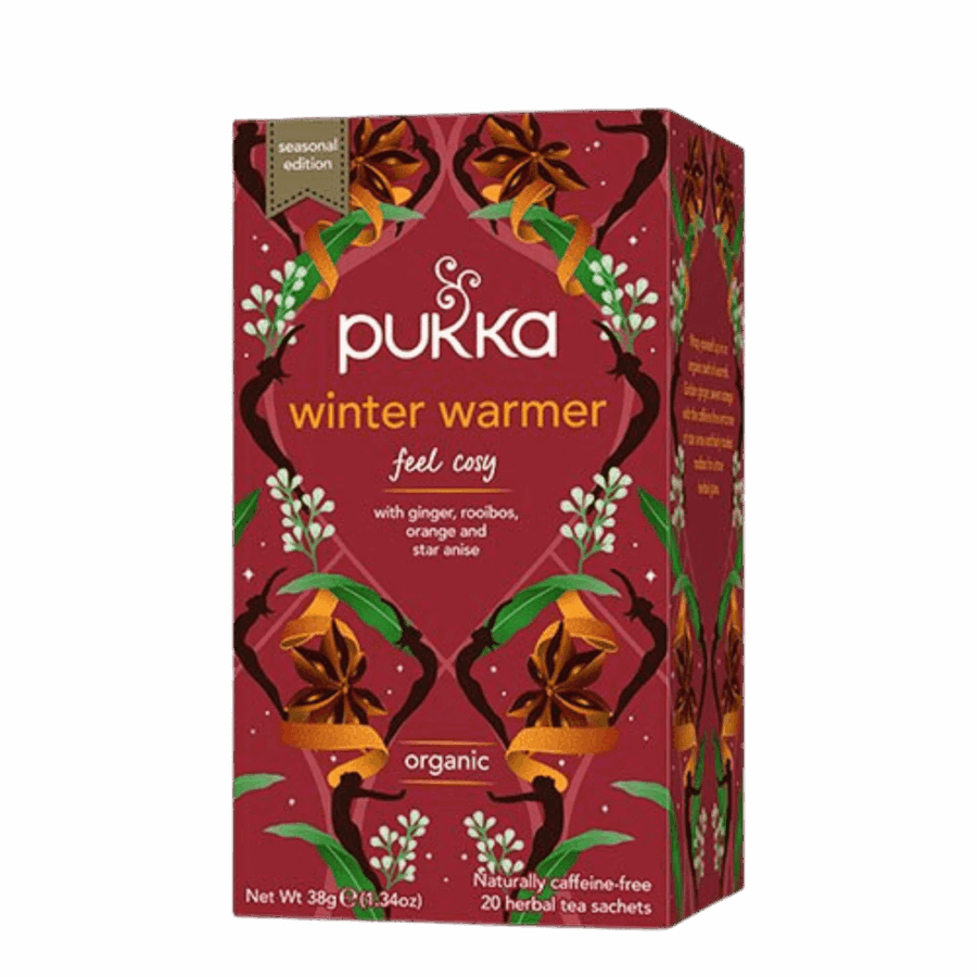 Limeted edition Winter Warmer te fra Pukka i en pakke med 20 breve