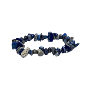 Lapis Lazuli krystalstens armbånd