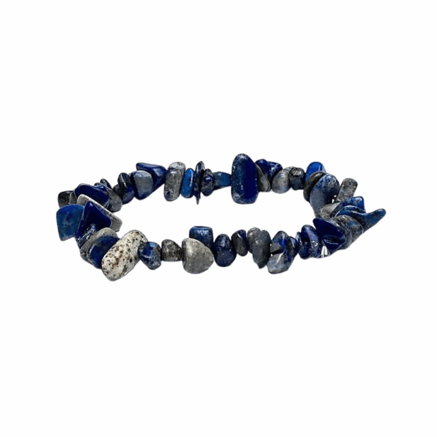 Lapis Lazuli krystalstens armbånd