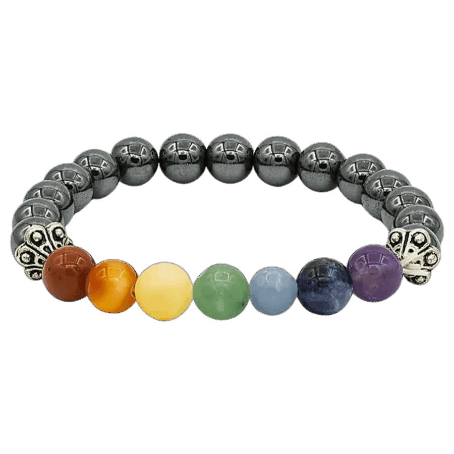 Armbånd med de 7 chakra sten