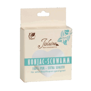 Hjerteformet Konjac svamp i emballage