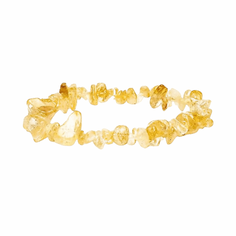 Armbånd med de skumme citrin sten