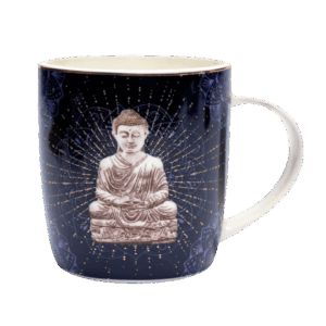 Njordisk Te krus uden låg med Budda Blue