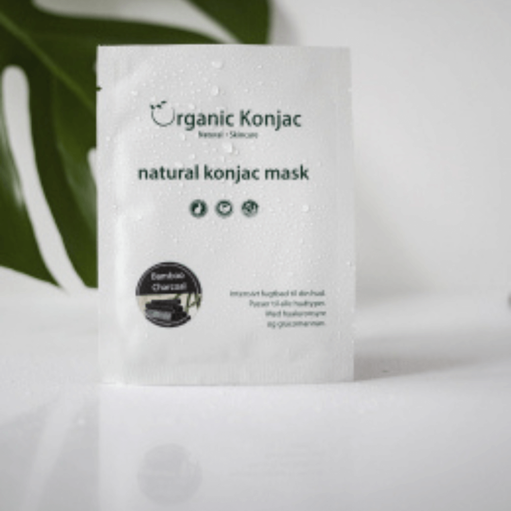 Organic Konjac Maske - Bamboo Charcoal