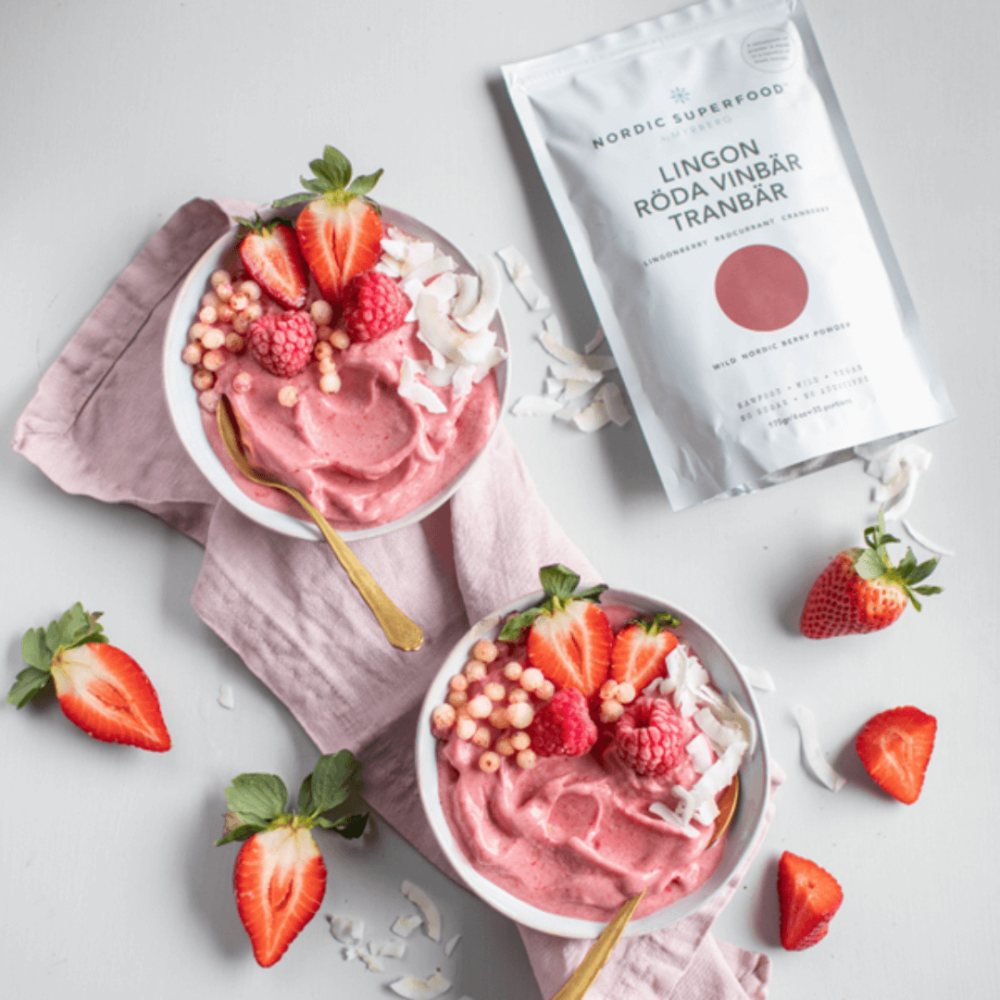 Nordic Superfood, red - blandet i en lækker yougurt