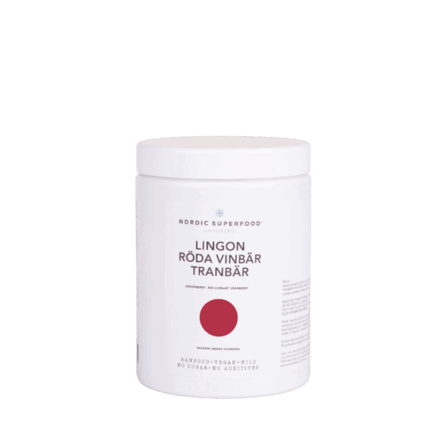 Nordic Superfood i en 300 grams bøtte