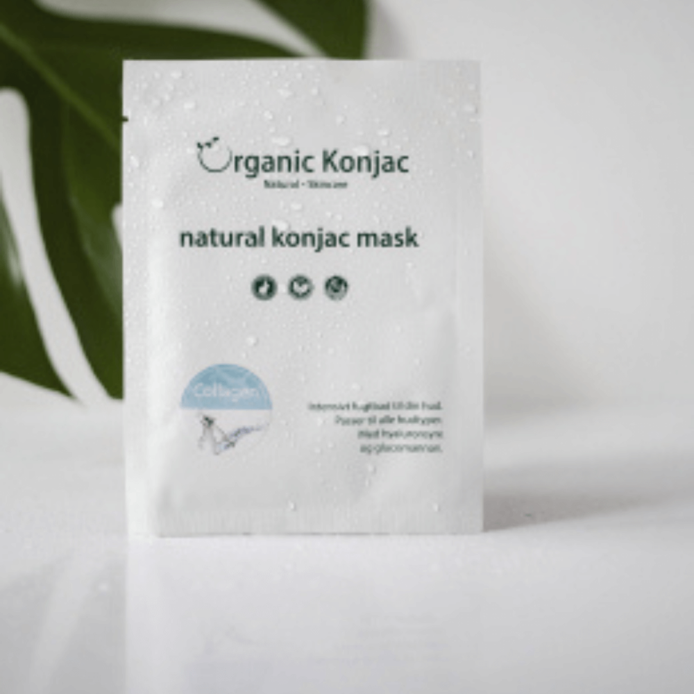 Organic Konjac maske med Kollagen