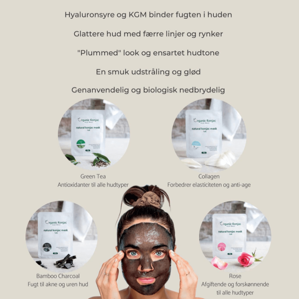 Organic Konjac masker fra Louise Nørgaard