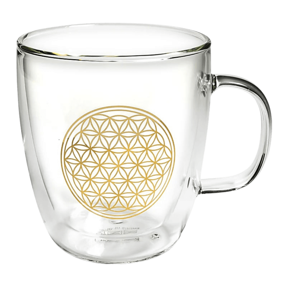 FLower of life gennemsigt te krus med dobbeltvægge