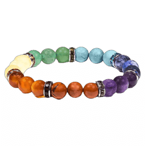 Ædelstensarmbånd med Chakrasten