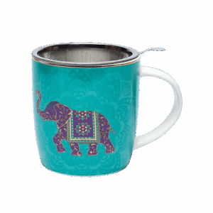 Tekrus med indisk elefant og teinfuser