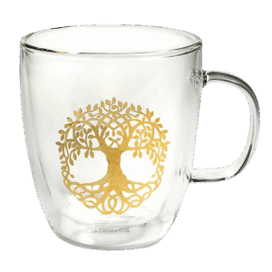 Gennemsigtigt glas med Tree Of Life