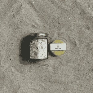 Kystnær Fodbad - Luksus sæbespåner med Tang i et glas