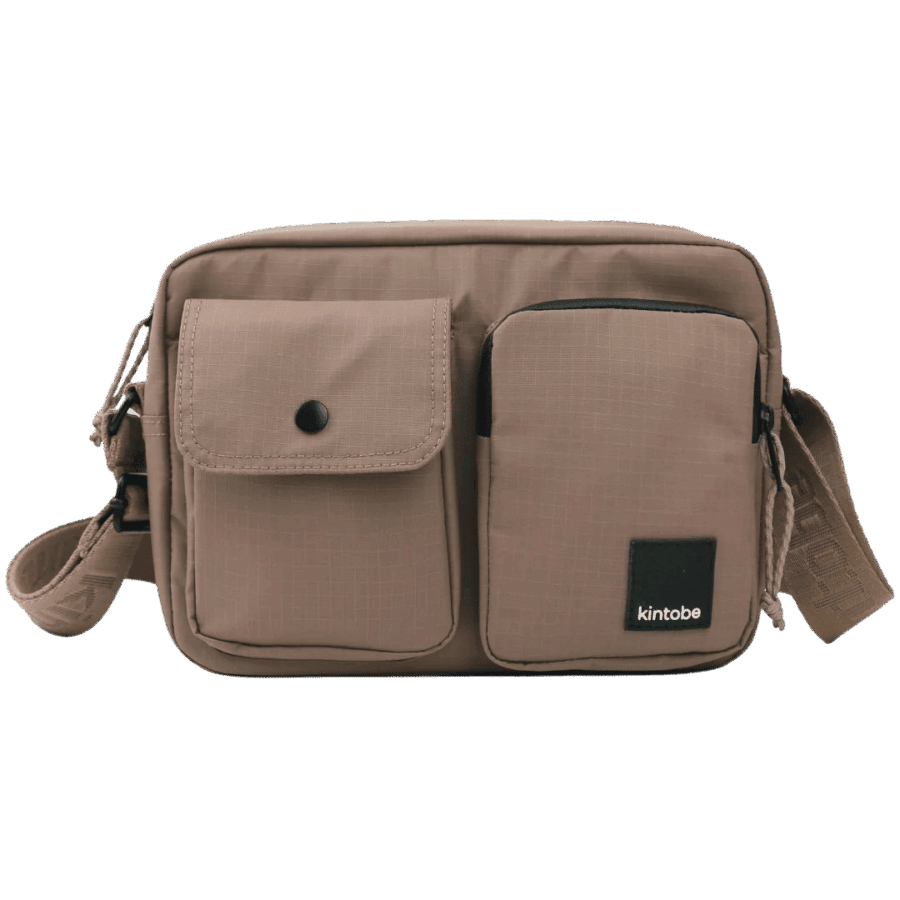 Kintobe Cross-Body Messenger Bag, Miles i Scandi Taupe farven