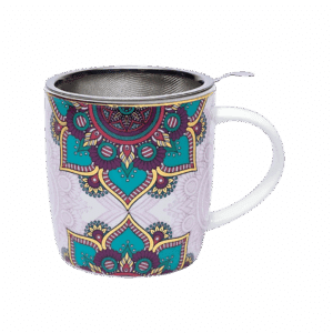 Tekrus med Mandala motiv i turkis