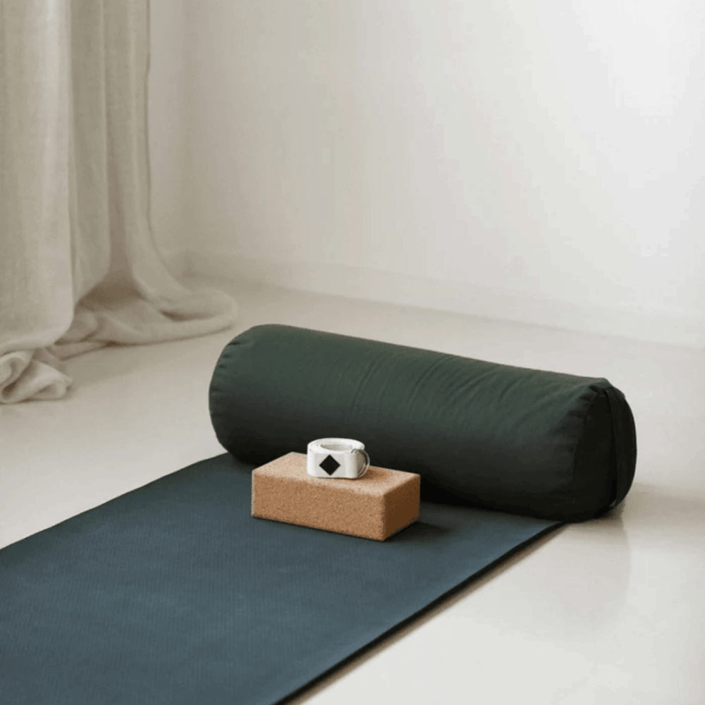 Simply Days Yoga måtte, hynde og pølle i mørkegrøn