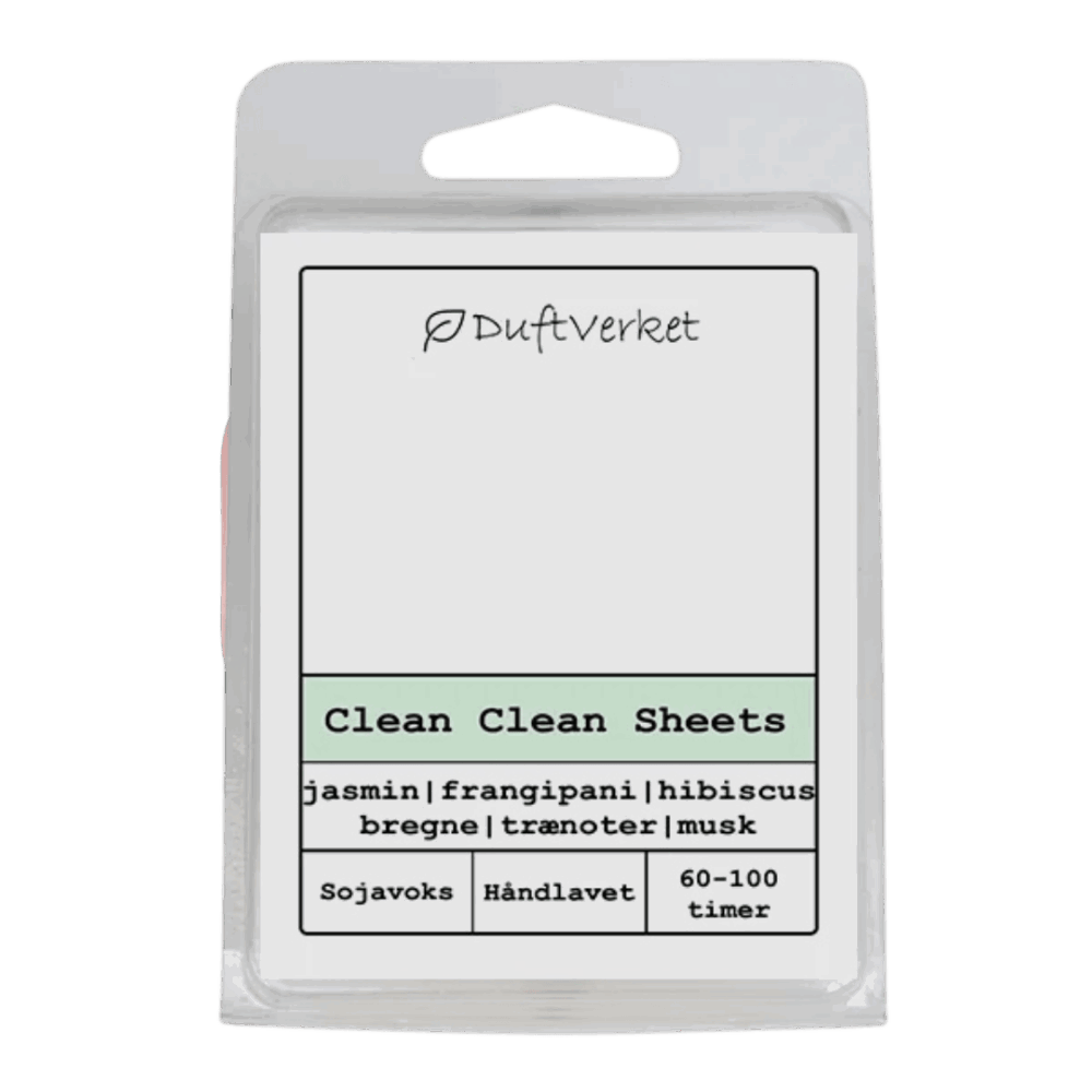 Duftvoks fra Duftværket - Clean Clean Sheets