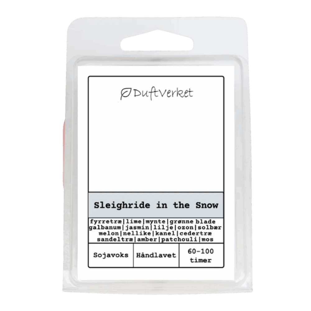 Duftverket duftvoks, Sleigride in the snow