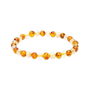 Armbånd med Amber og Citrine – Styrke, Optimisme og Energi