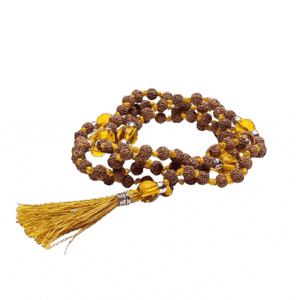 Mala Rudraksha og Citrin Armbånd