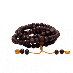 Mala Rudraksha 108 beads poleret