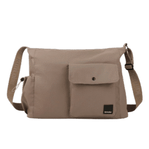 Forsiden af en MILO taske fra Kintobe i Scandic Taupe farven