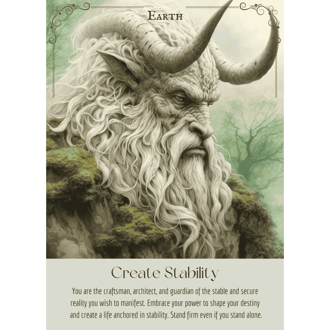 Magnetisk æske med Elemental Magick Oracle